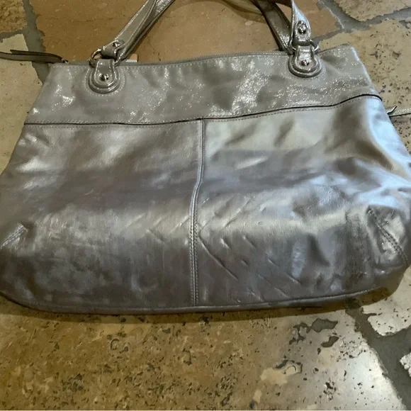 ❤️❤️ Coach Poppy Glam Tote Metallic❤️❤️ - Picture 4 of 9